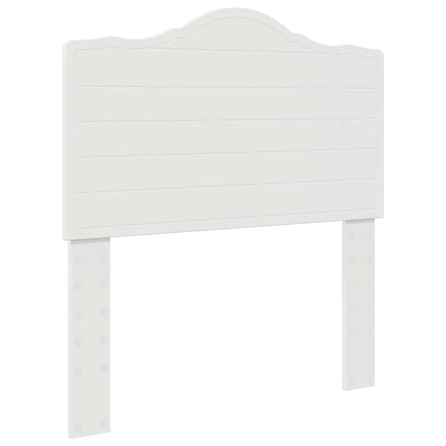 Cadre de lit avec tête de lit Blanc 75 x 190 cm Pin massif - 6