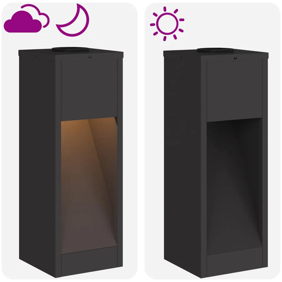 Lumière de Chemin LED Solaire 2 pcs Blanc chaud 18 x 18 x 50 cm - 15