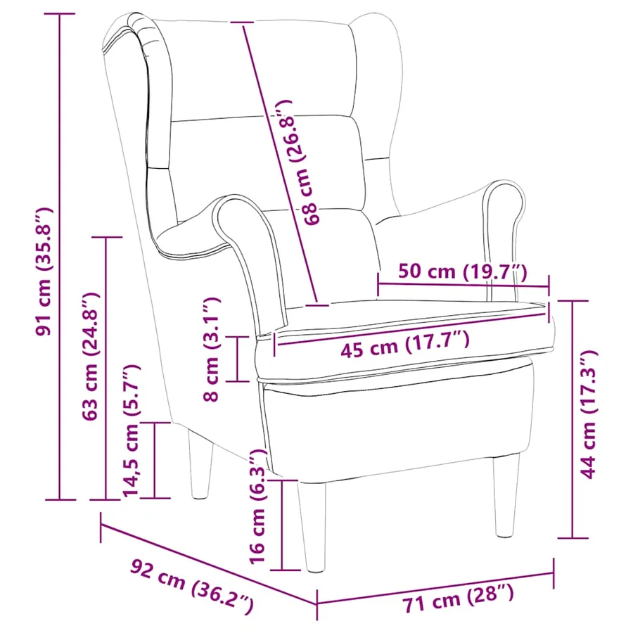 Fauteuil vert clair velours - 9