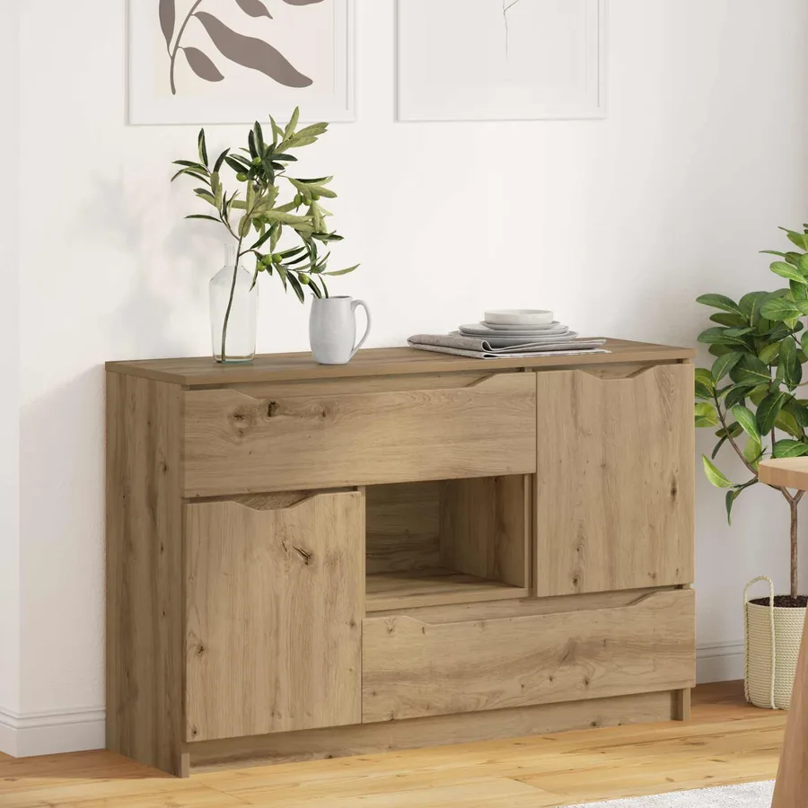 Buffet Chêne artisanal 100 x 30 x 65,6 Bois d'ingénierie