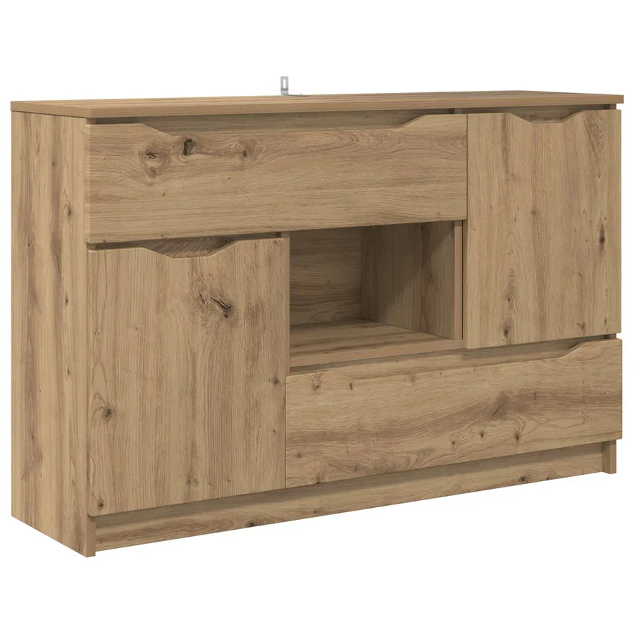 Buffet Chêne artisanal 100 x 30 x 65,6 Bois d'ingénierie - 2