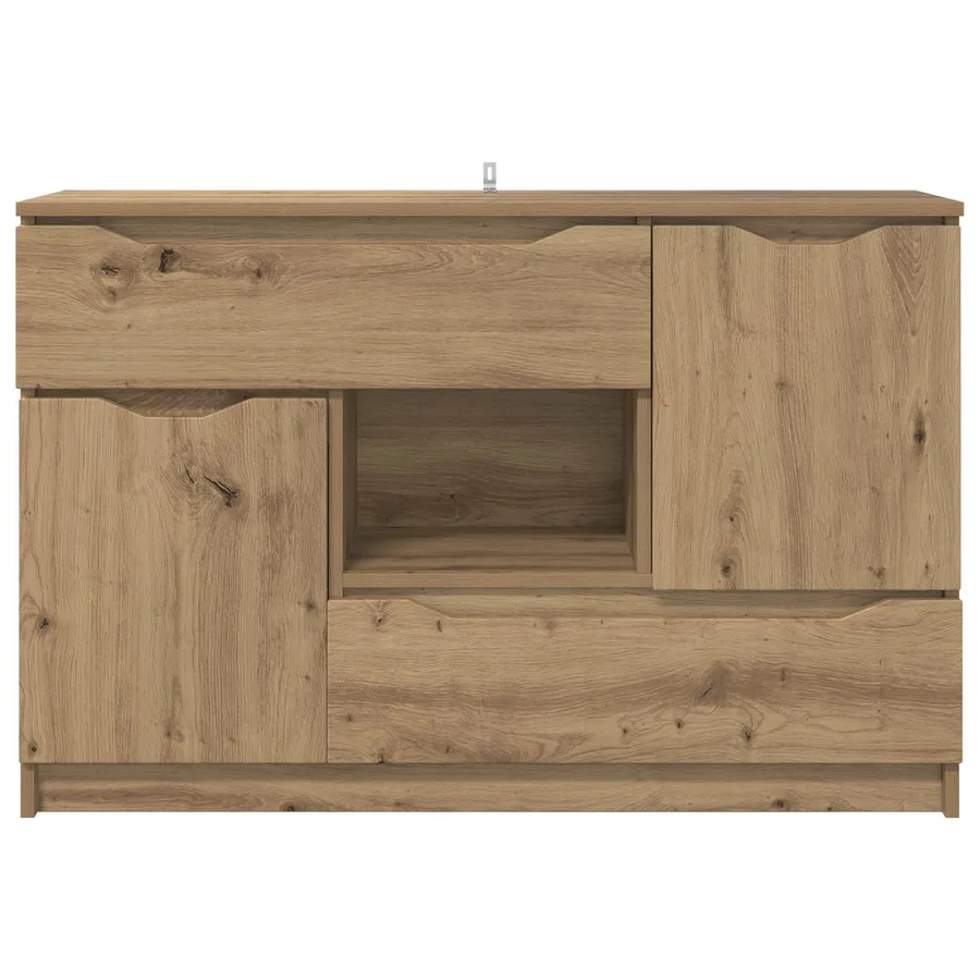Buffet Chêne artisanal 100 x 30 x 65,6 Bois d'ingénierie - 6