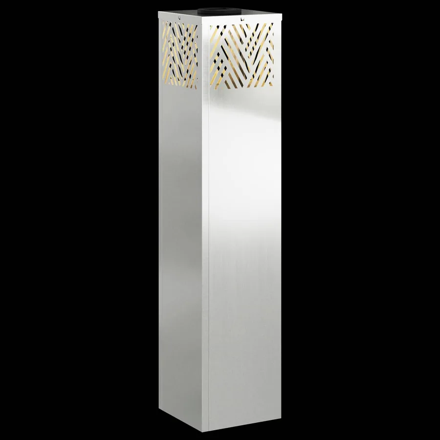 Lumière de chemin LED solaire 2 pcs Blanc chaud 18 x 18 x 80 cm - 12