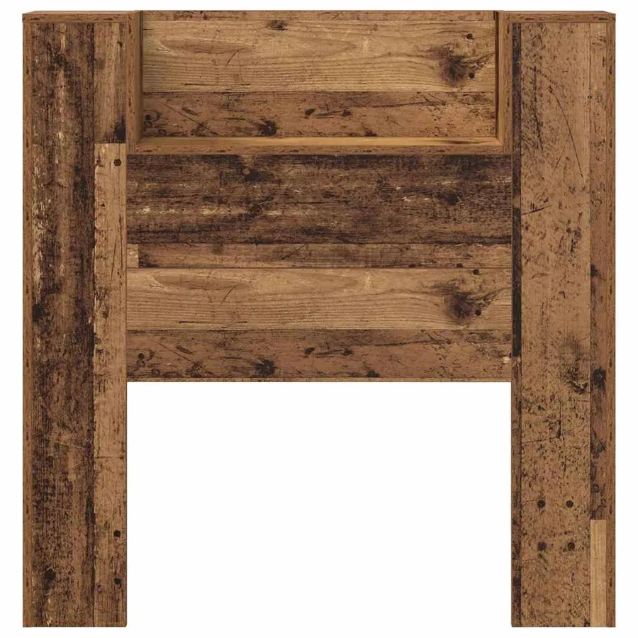 Tête de lit de rangement avec LED Bois ancien Bois d'ingénierie - 6