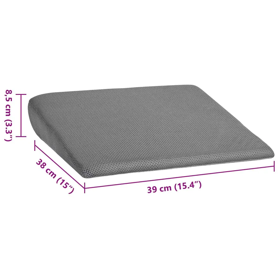 Coussin d’assise Gris 39 x 38 x 8,5 cm Mousse PU - 10