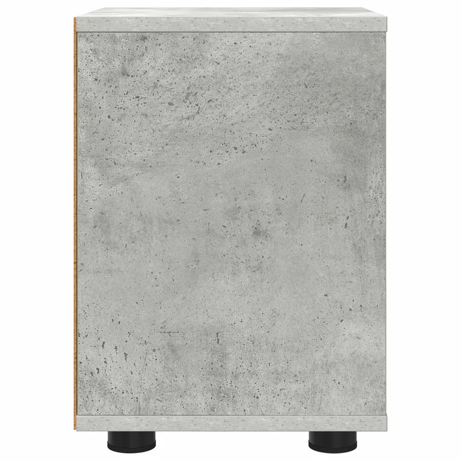 Tables de chevet avec tiroir 2 pcs Gris béton 30,5 x 30 x 43 cm - 7