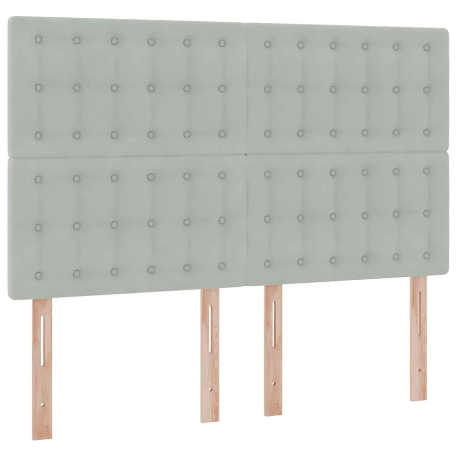 Lit de rangement LED avec matelas Gris clair 140 x 200 cm - 10