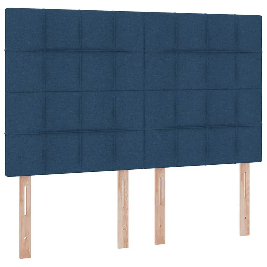 Lit de rangement LED avec matelas Bleu 140 x 200 cm Tissu - 10