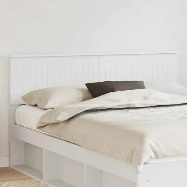 Tête de lit Blanc Bois d'ingénierie