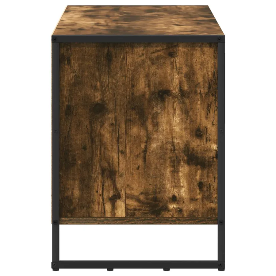 Meuble TV Chêne Fumé 100 x 36 x 49,5 cm Bois d'ingénierie - 7