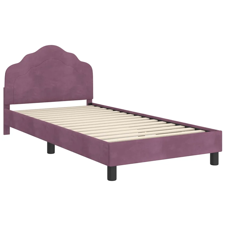Cadre de lit pour enfants avec tête de lit Pourpre 80 x 200 cm - 4