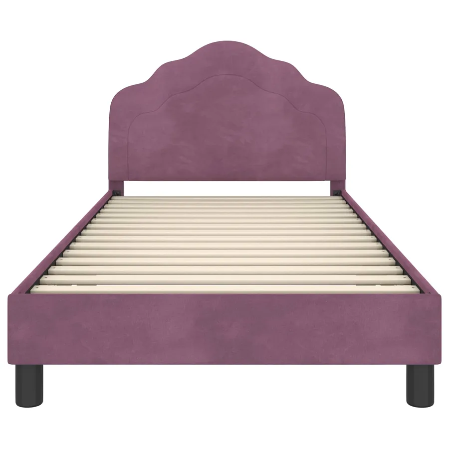 Cadre de lit pour enfants avec tête de lit Pourpre 80 x 200 cm - 5