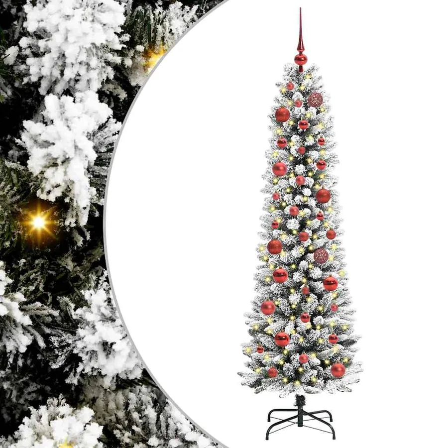 Sapin de Noël artificiel Blanc 150 cm PVC, métal et plastique - 2