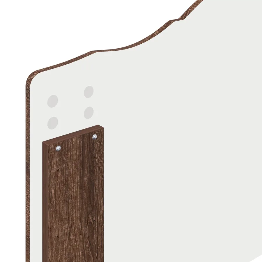 Cadre de lit Chêne brun 100 x 200 cm Pin massif - 11