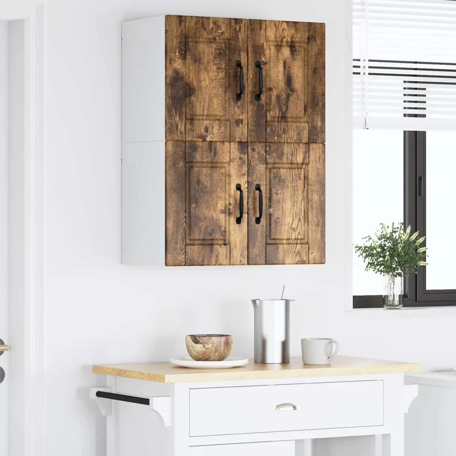 Meuble mural PORTO 2 pcs Chêne fumé 60 x 31 x 40 cm - 4