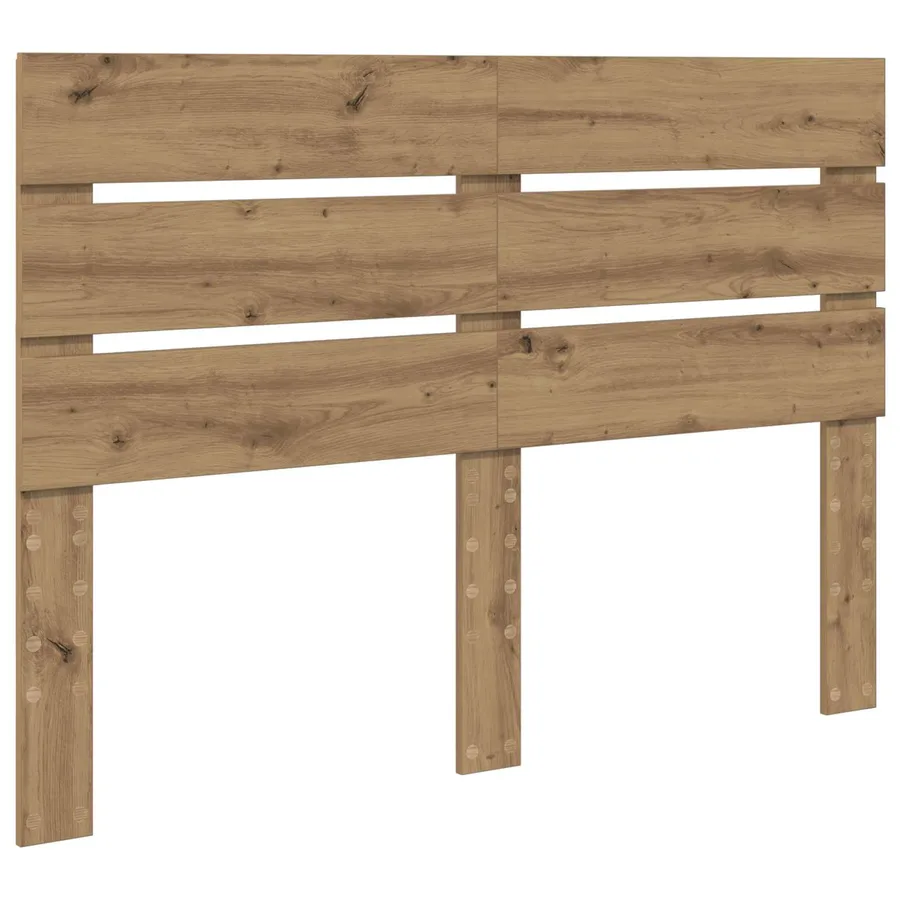 Cadre de lit Chêne artisan 140 x 200 cm Bois de pin massif - 6