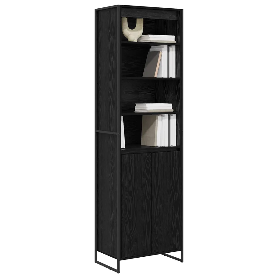 Armoires Hautes Chêne noir 60 x 36 x 200 cm Bois d'ingénierie - 3