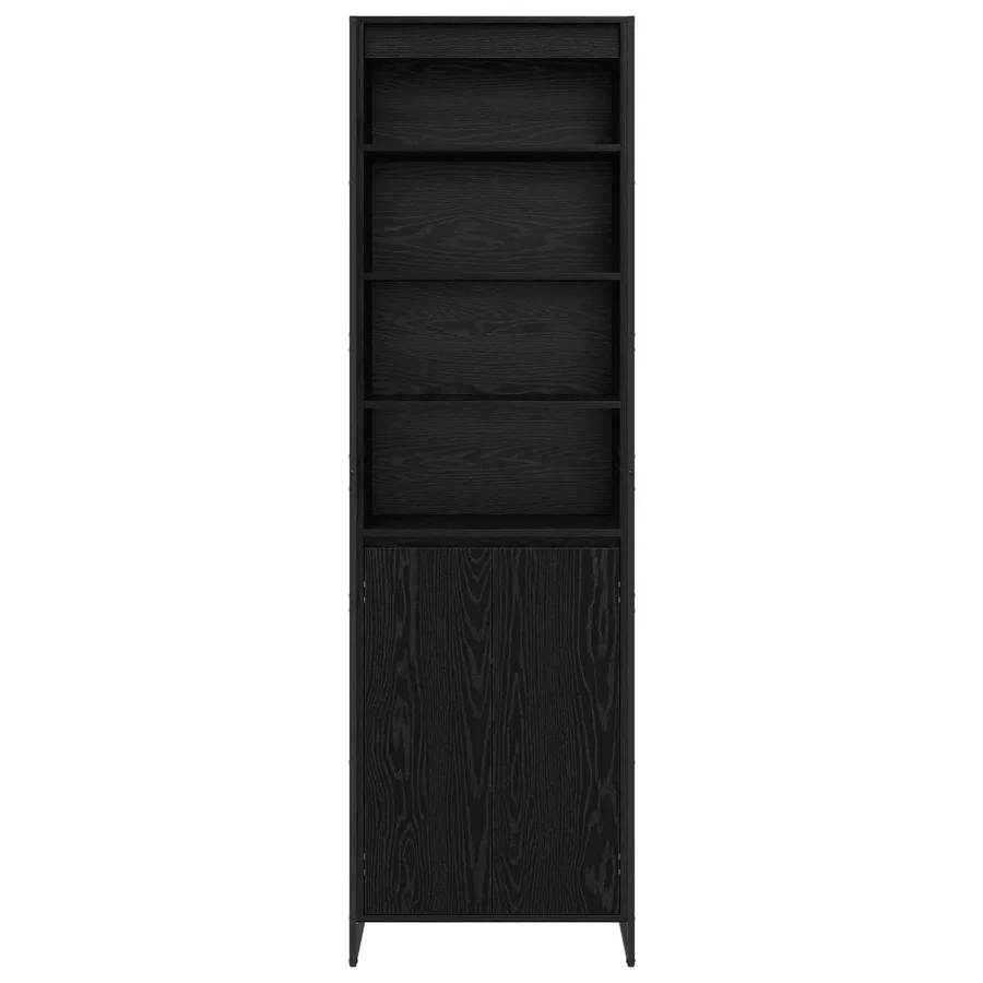 Armoires Hautes Chêne noir 60 x 36 x 200 cm Bois d'ingénierie - 6