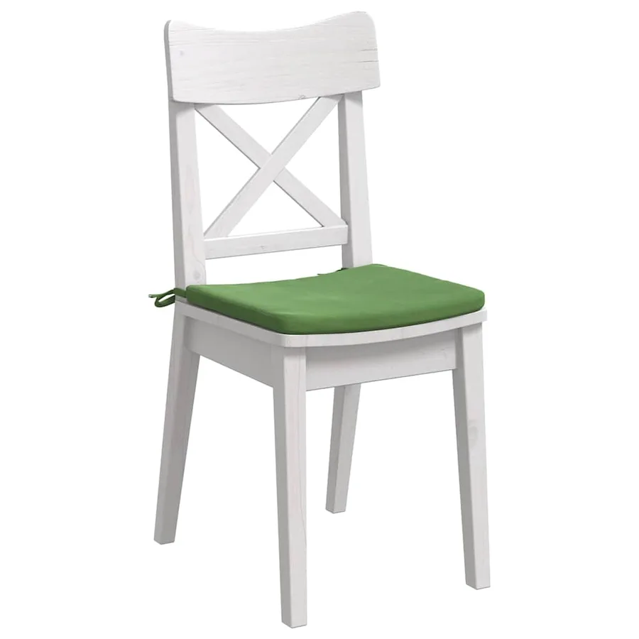 Coussins de siège 4 pcs Vert clair 40 x 40 x 3 cm Velours - 3