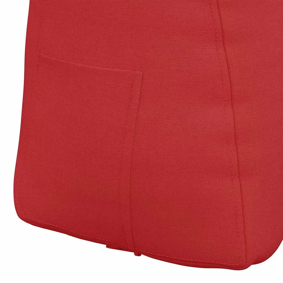 Coussin de Dos Rouge 80 x 24 x 50 cm tissu - 9