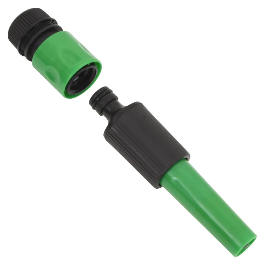 Tuyau d'arrosage avec jeu de raccords vert 0,75" 20 m PVC - 10