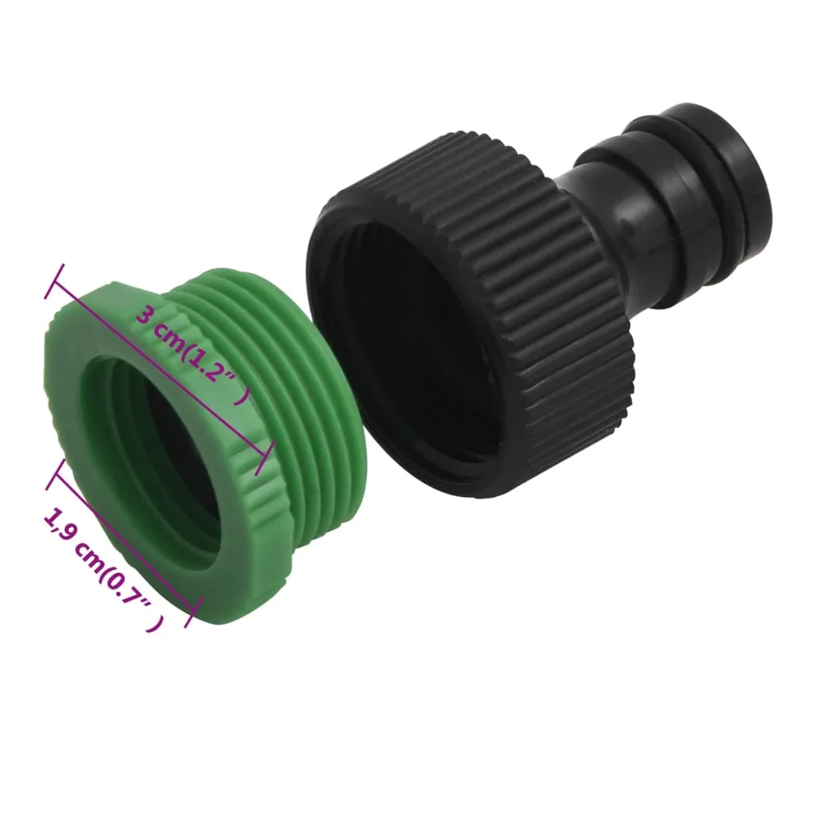 Tuyau d'arrosage avec jeu de raccords vert 0,75" 20 m PVC - 13