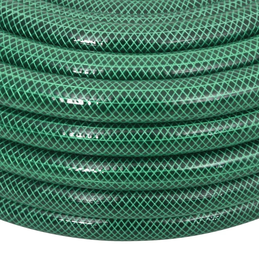 Tuyau d'arrosage avec jeu de raccords vert 0,75" 20 m PVC - 4