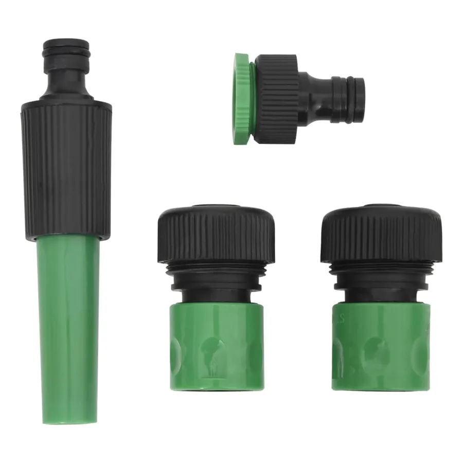 Tuyau d'arrosage avec jeu de raccords vert 0,75" 20 m PVC - 5