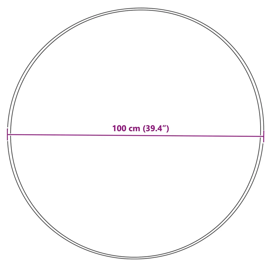 Tapis en fausse TAFALLA Gris Ø 100 cm Polyester - 8