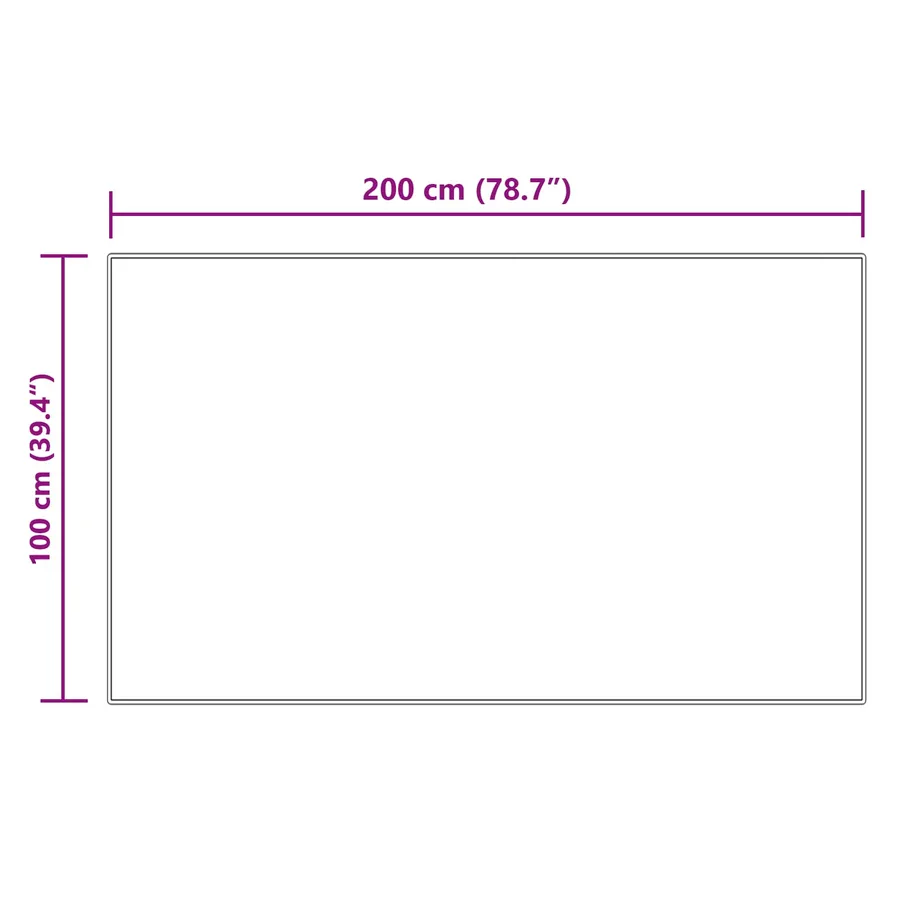 Tapis en fausse TAFALLA Crème 100 x 200 cm Polyester - 10