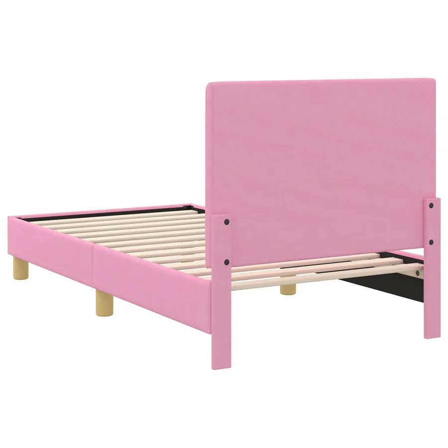 Cadre de lit pour enfants avec tête de lit Rose 80 x 160 cm - 7