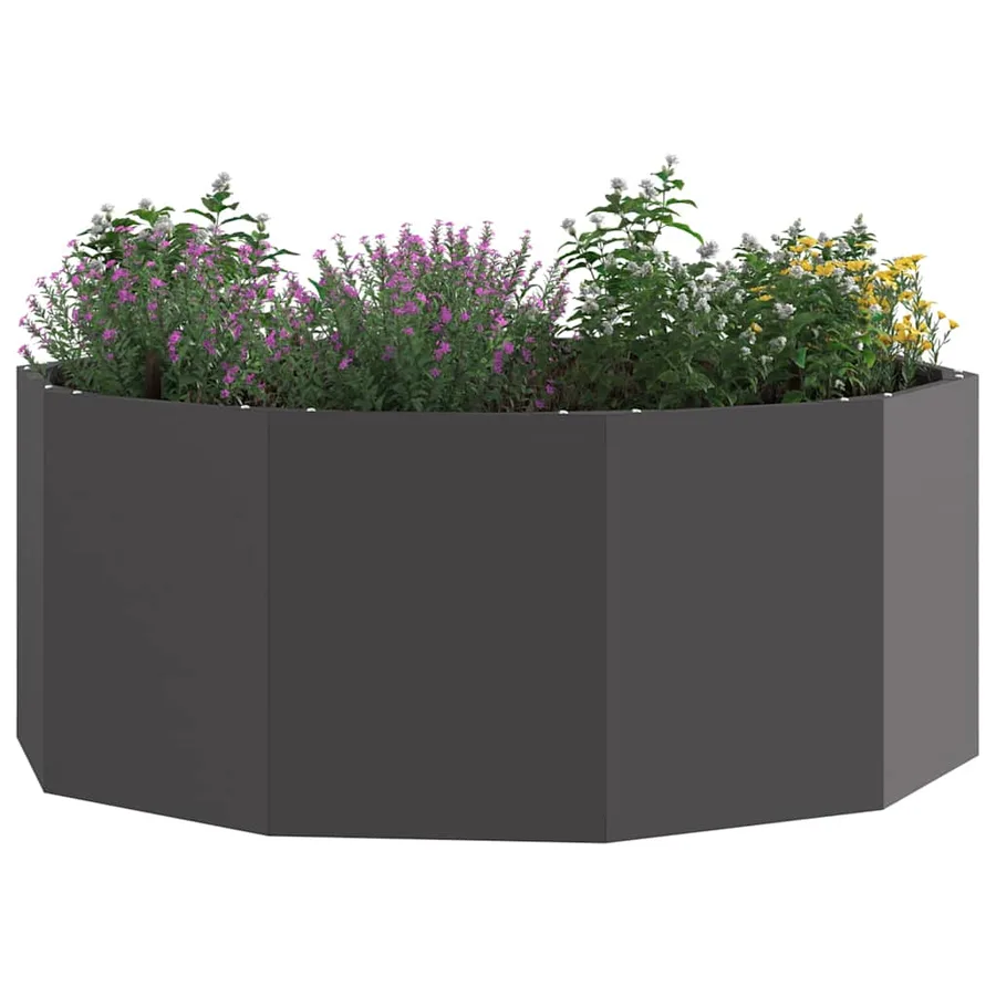 Jardinière Noir 90 x 90 x 35 cm Acier - 3