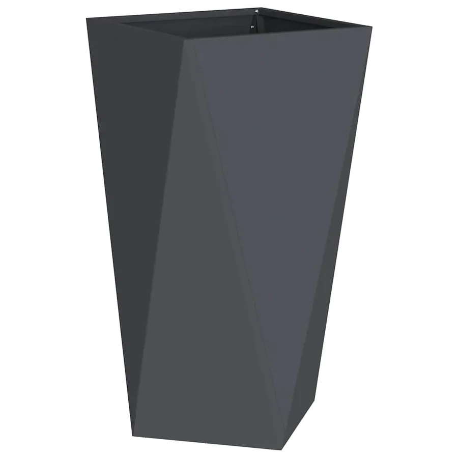 Jardinière Anthracite 40 x 40 x 75 cm Acier - 2