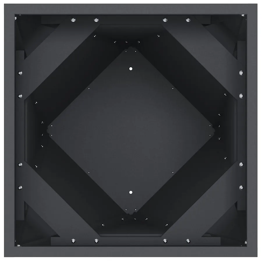 Jardinière Anthracite 40 x 40 x 75 cm Acier - 6