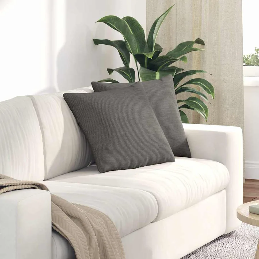 Coussins de canapé 2 pcs Gris clair 45 x 45 cm