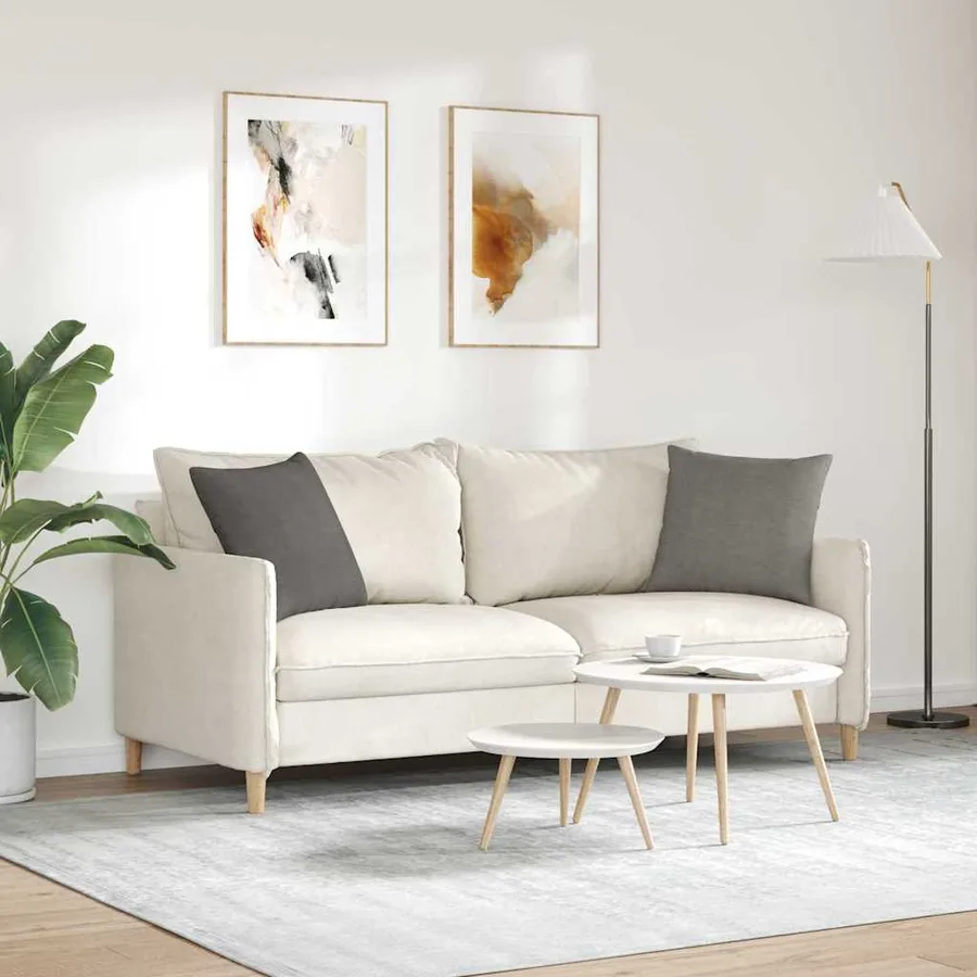 Coussins de canapé 2 pcs Gris clair 45 x 45 cm - 4