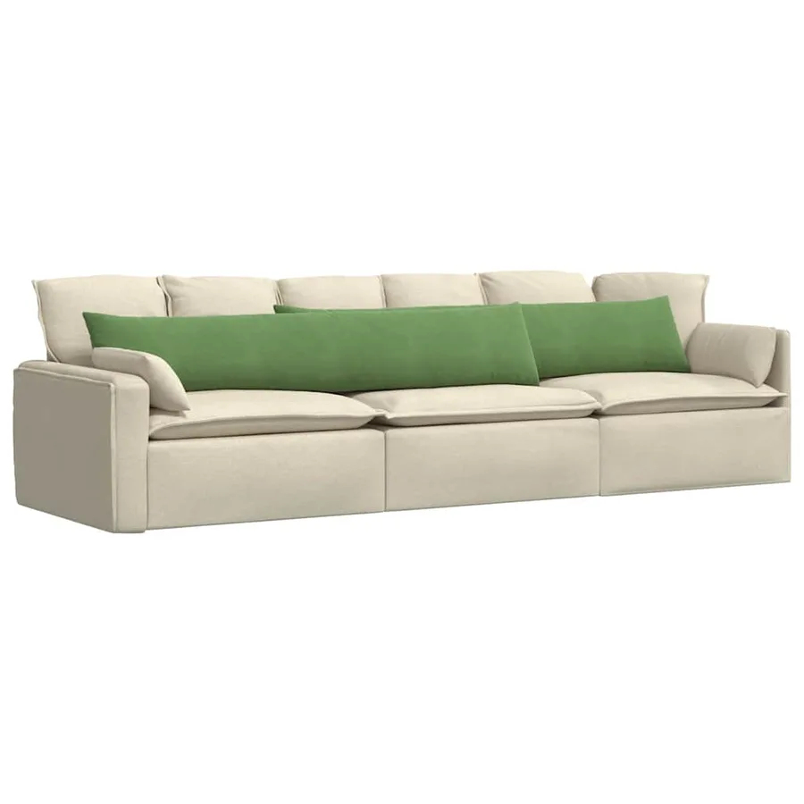 Coussins de canapé 2 pcs Vert clair 200 x 40 cm - 3