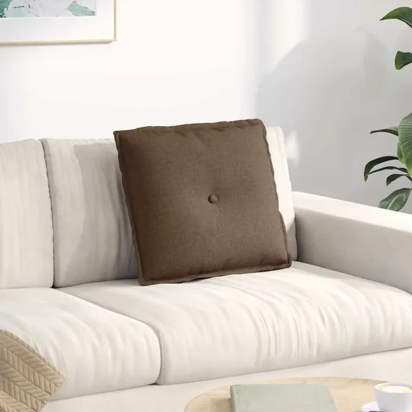 Coussin de Dos Marron 50 x 19 x 45 cm tissu