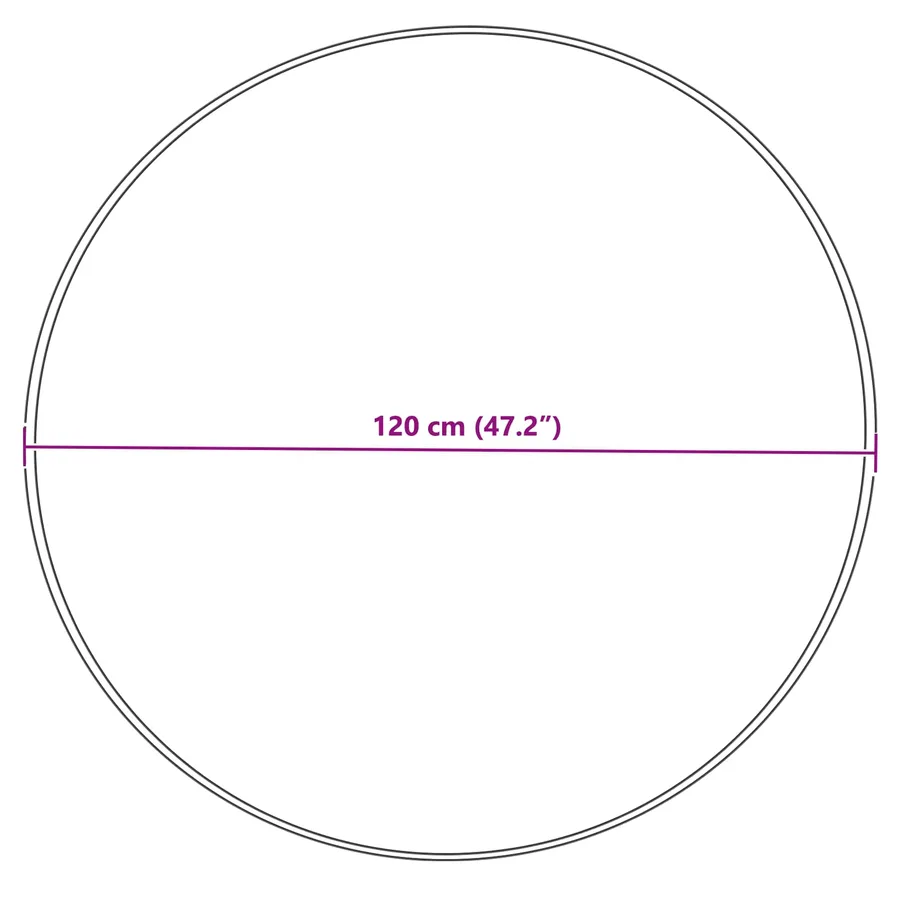 Tapis en fausse TAFALLA Crème Ø 120 cm Polyester - 8