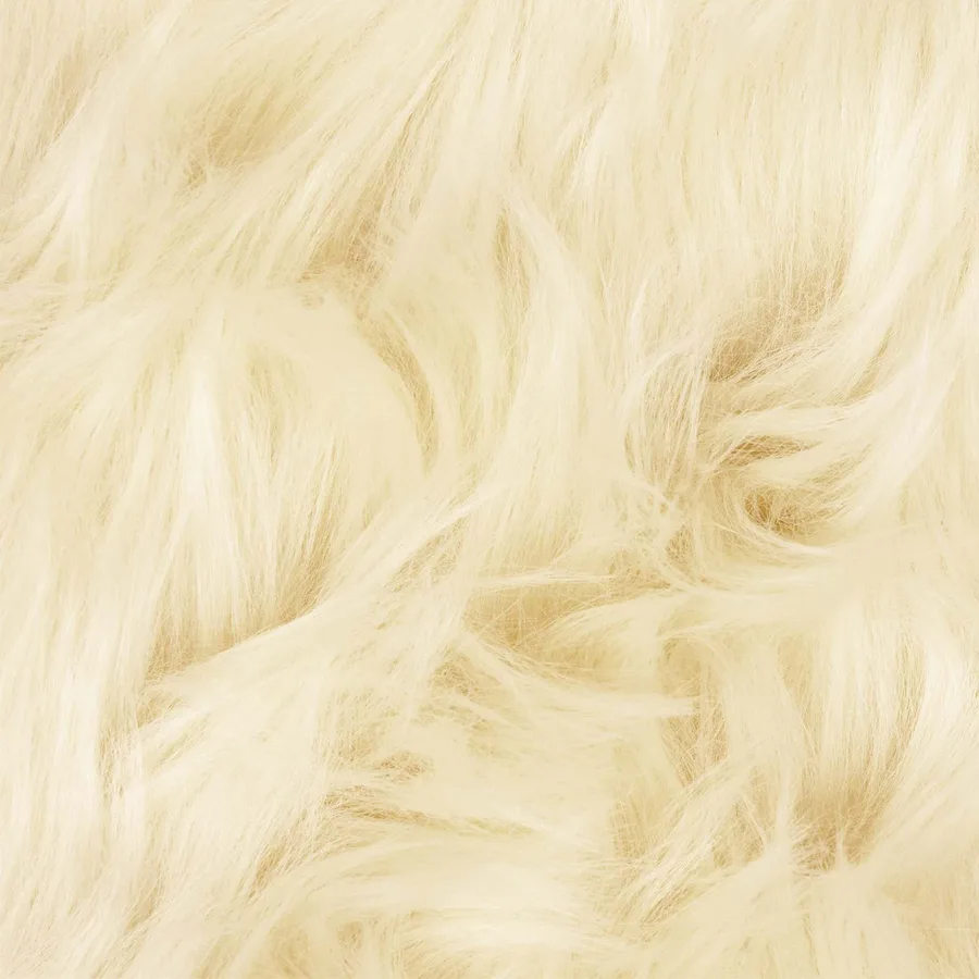 Tapis en fausse TAFALLA Crème Ø 120 cm Polyester - 9