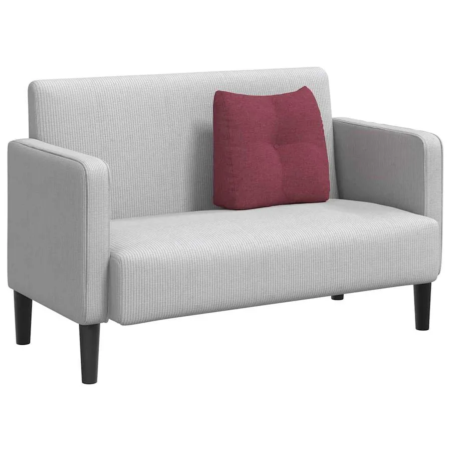 Coussin de Dos Bordeaux 45 x 24 x 50 cm tissu - 3