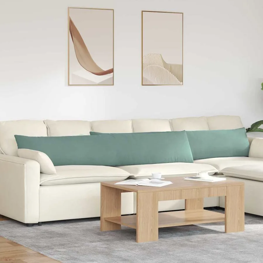 Coussins de canapé 2 pcs Vert Mer 200 x 40 cm