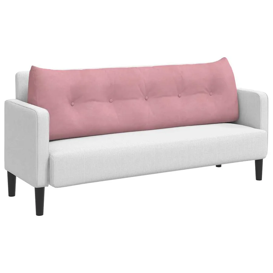Coussin de Dos Rose 160 x 24 x 50 cm Velours - 3