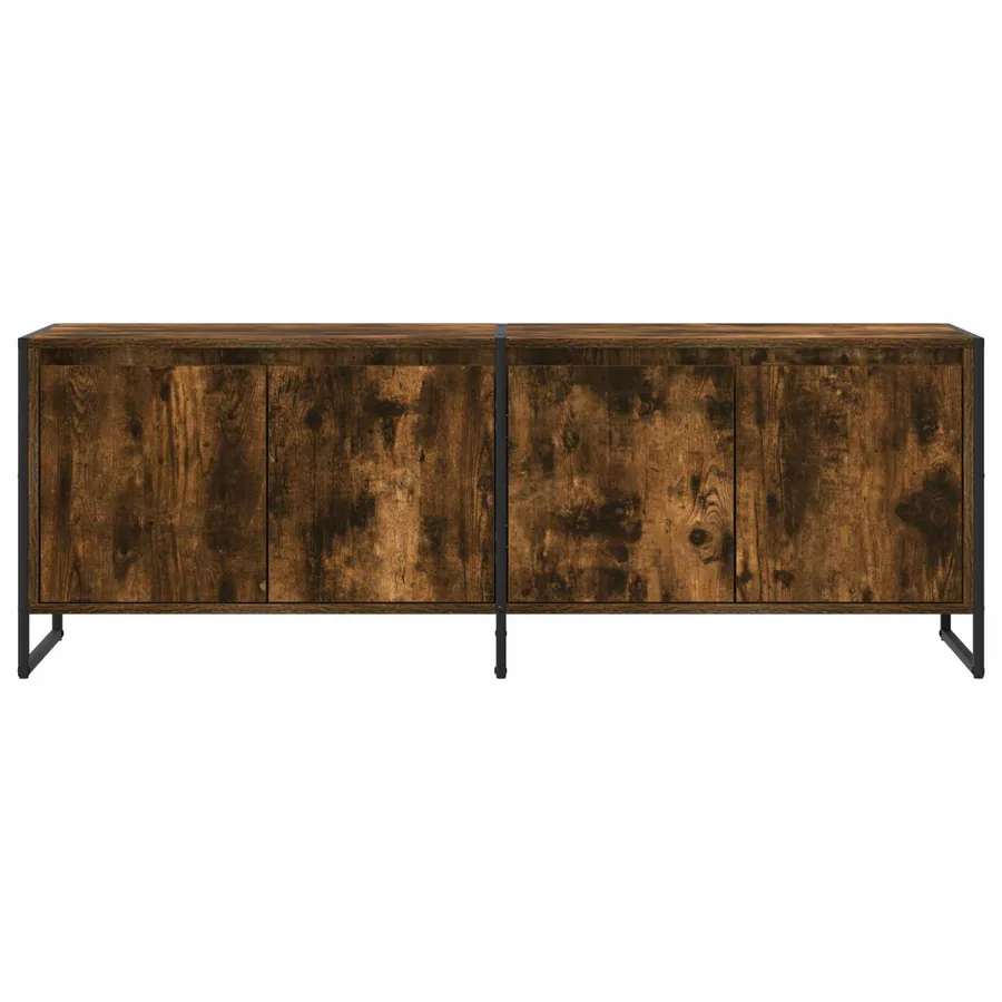 Meuble TV Chêne Fumé 140 x 36 x 49.5 cm Bois d'ingénierie - 6