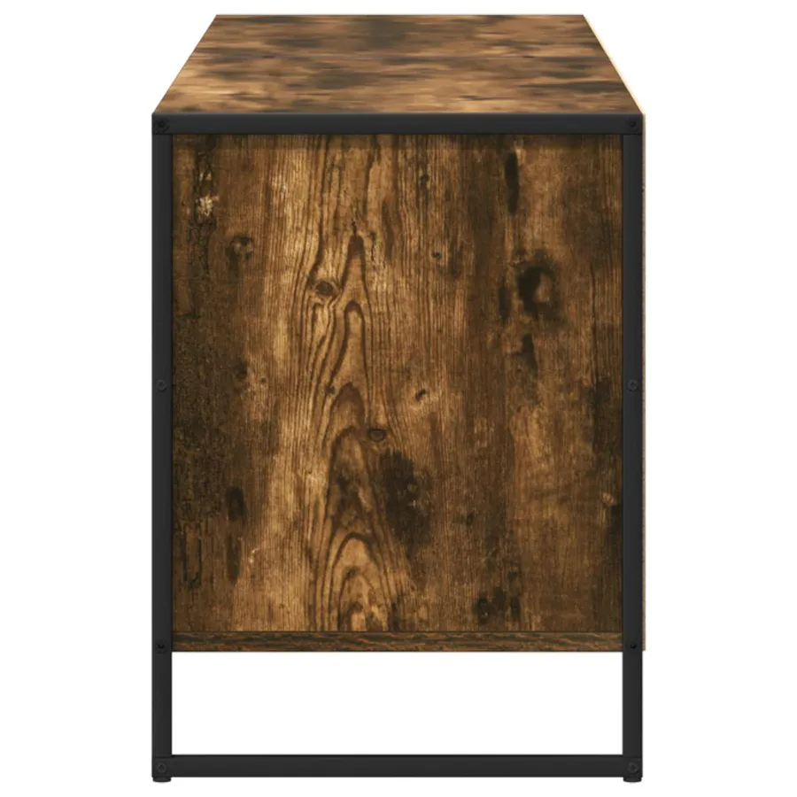 Meuble TV Chêne Fumé 140 x 36 x 49.5 cm Bois d'ingénierie - 7