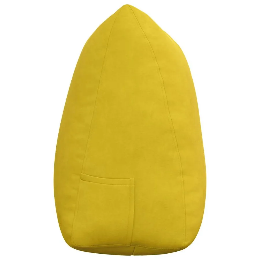 Coussin de Dos Jaune 140 x 24 x 50 cm Velours - 7