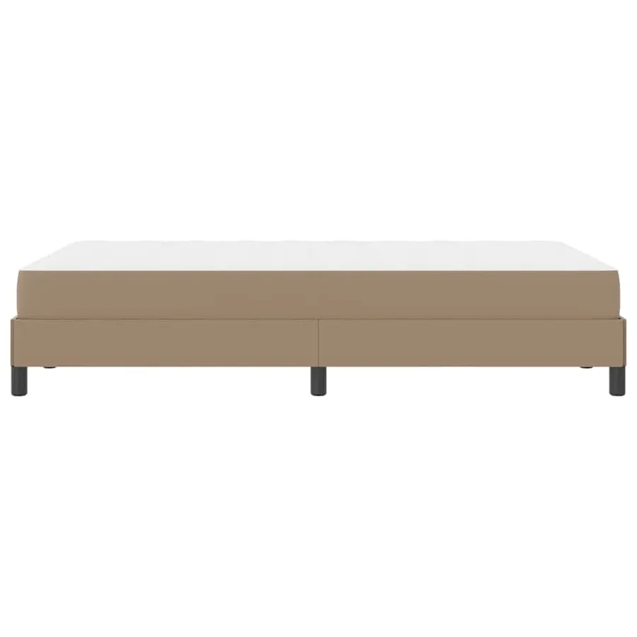 Cadre de lit avec matelas Cappuccino 120 x 190 cm tissu - 6