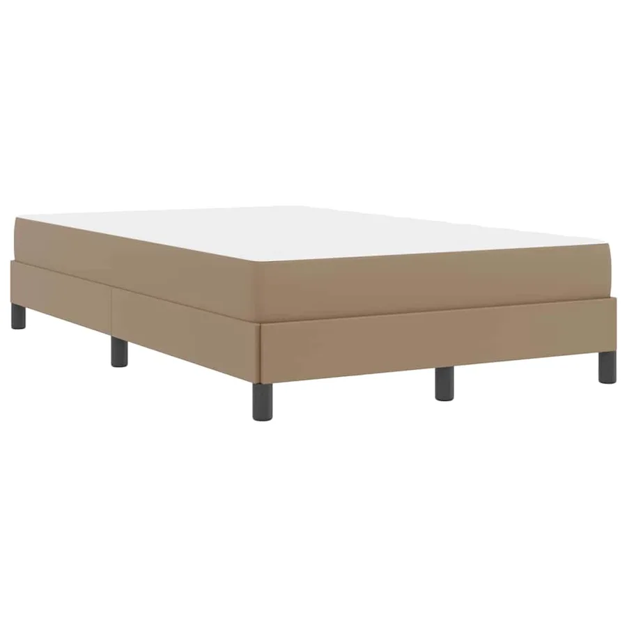 Cadre de lit avec matelas Cappuccino 120 x 190 cm tissu - 7