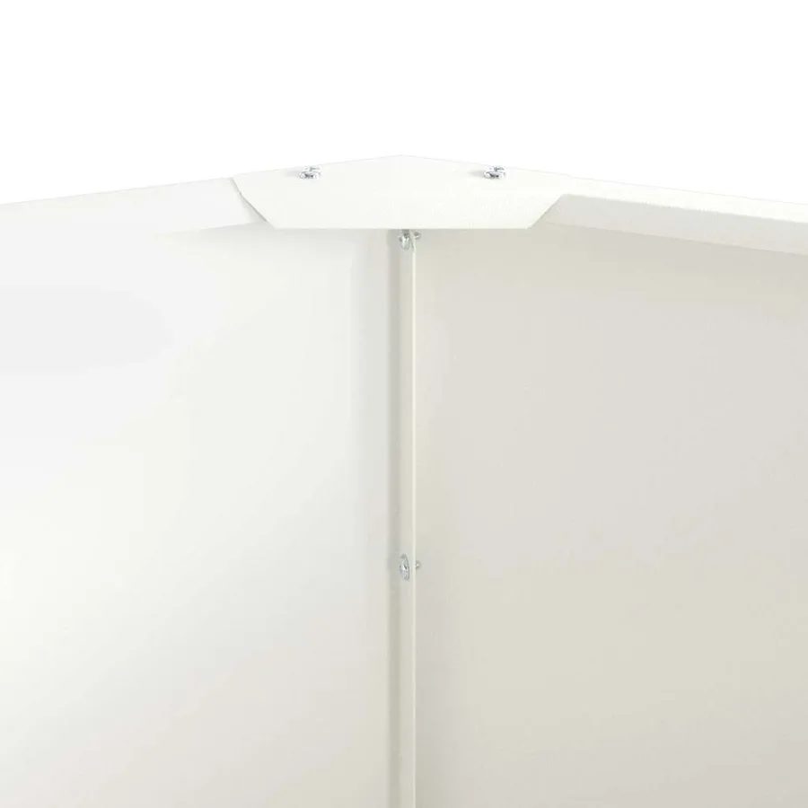 Jardinière Blanc 120 x 120 x 50 cm Acier - 7