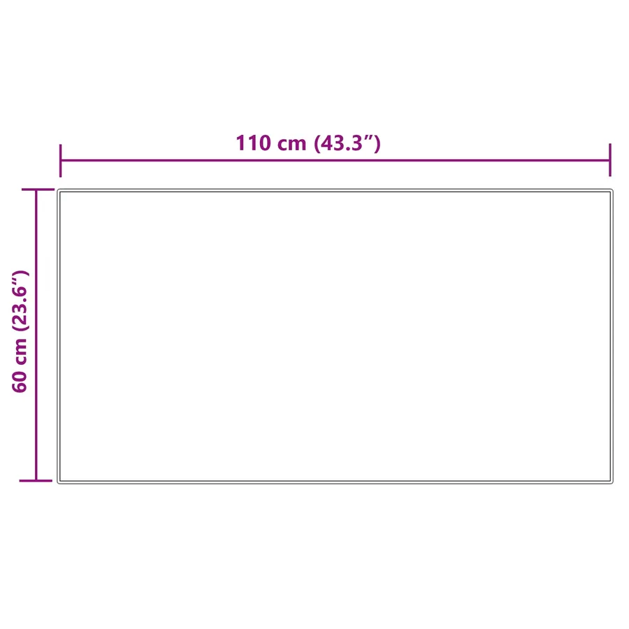 Tapis en fausse TAFALLA Crème 60 x 110 cm Polyester - 8